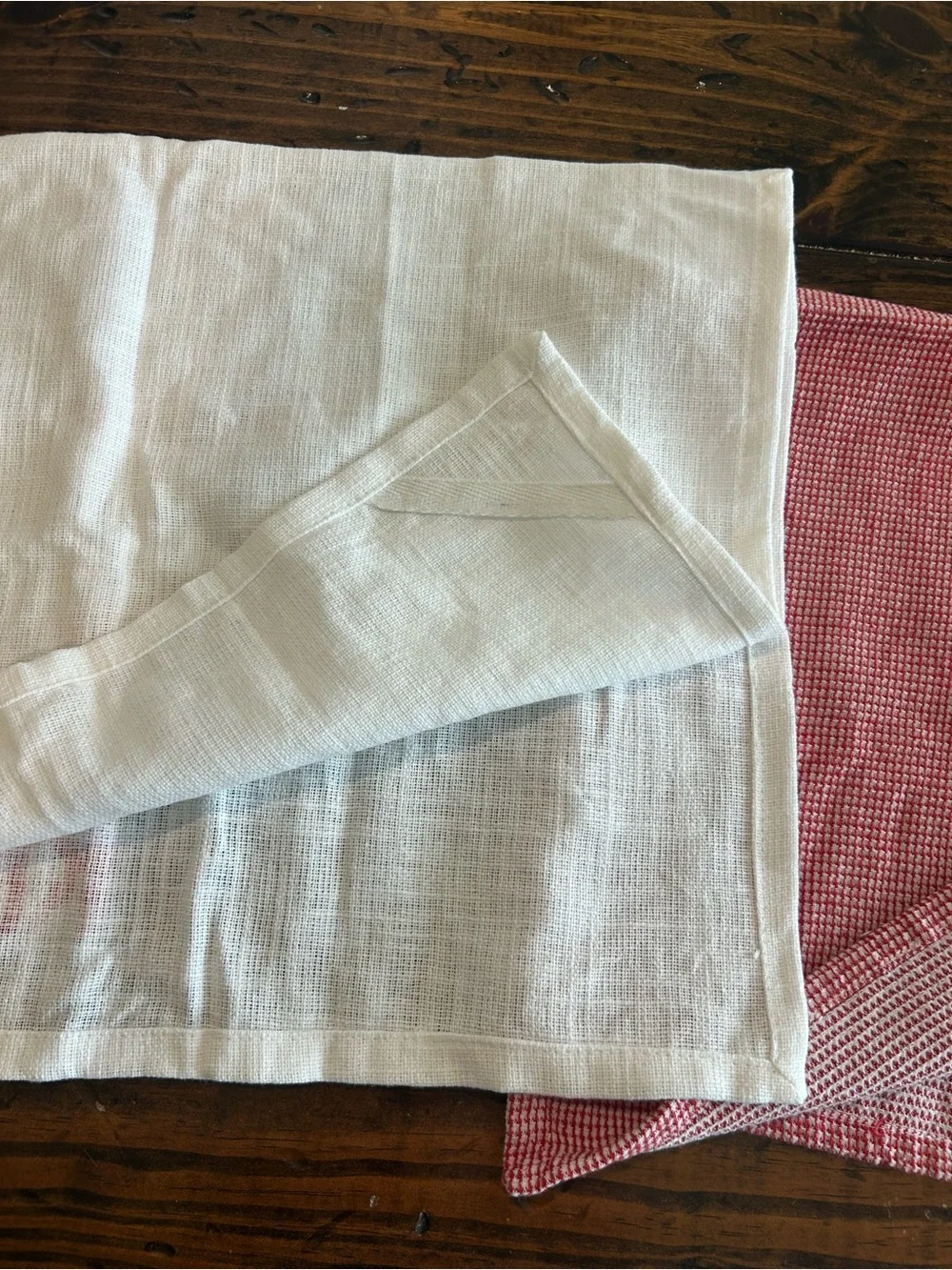 Holiday Red and White Wine-Themed Kitchen Towel Set